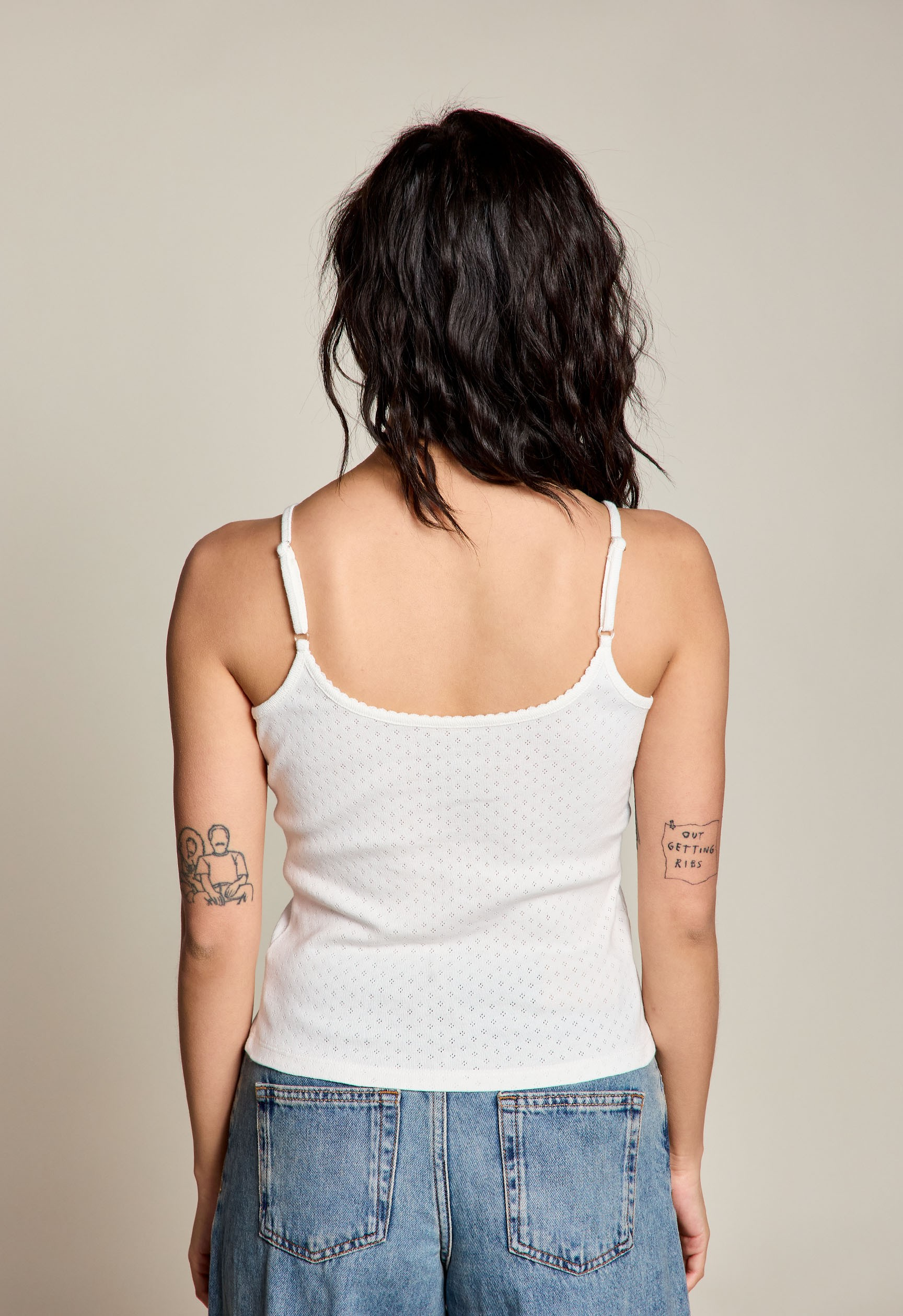 Jr Tank Top - Pointelle Rosette - hotRAGS.com