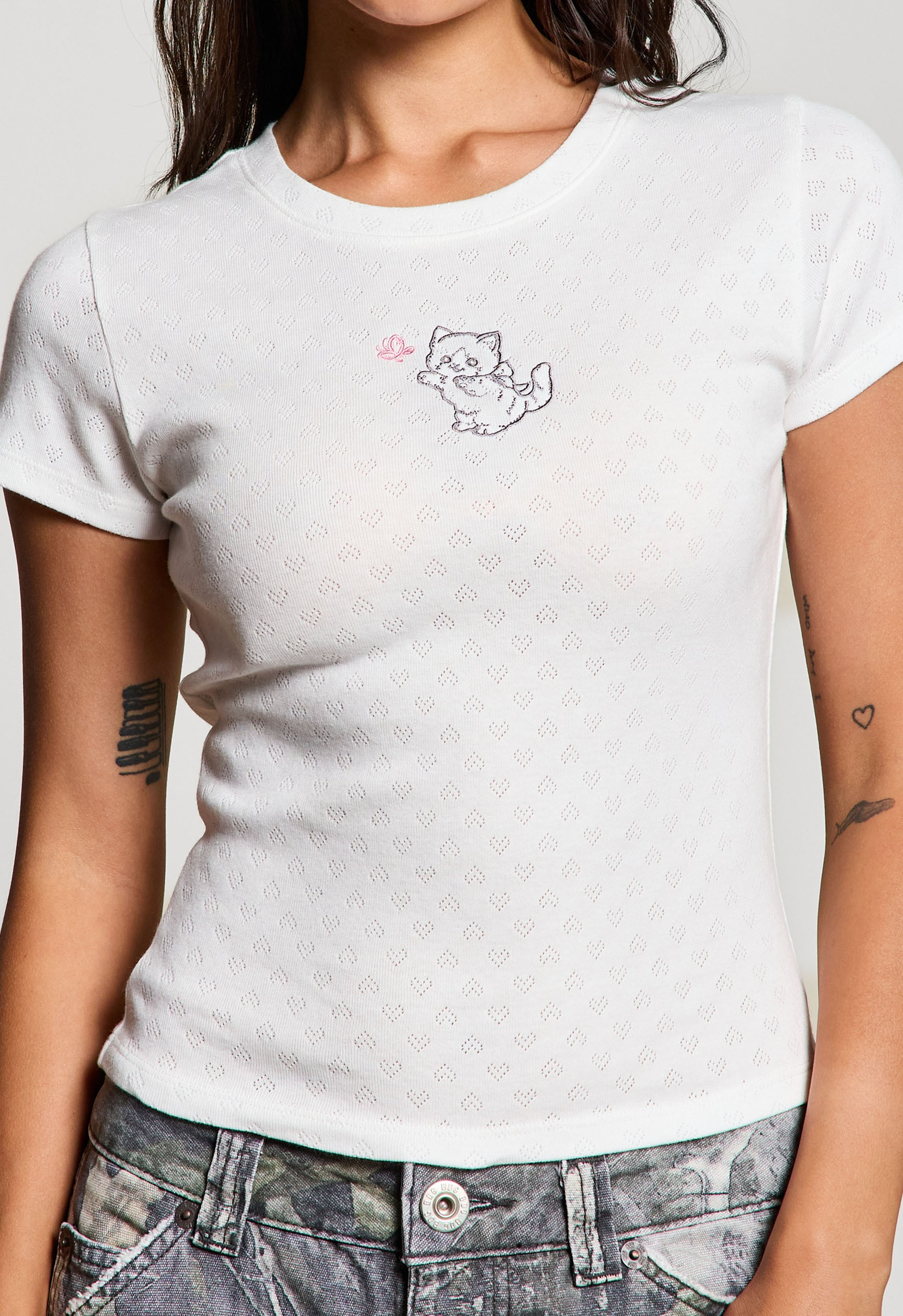 Jr Short Sleeve - Kitty Heart - hotRAGS.com