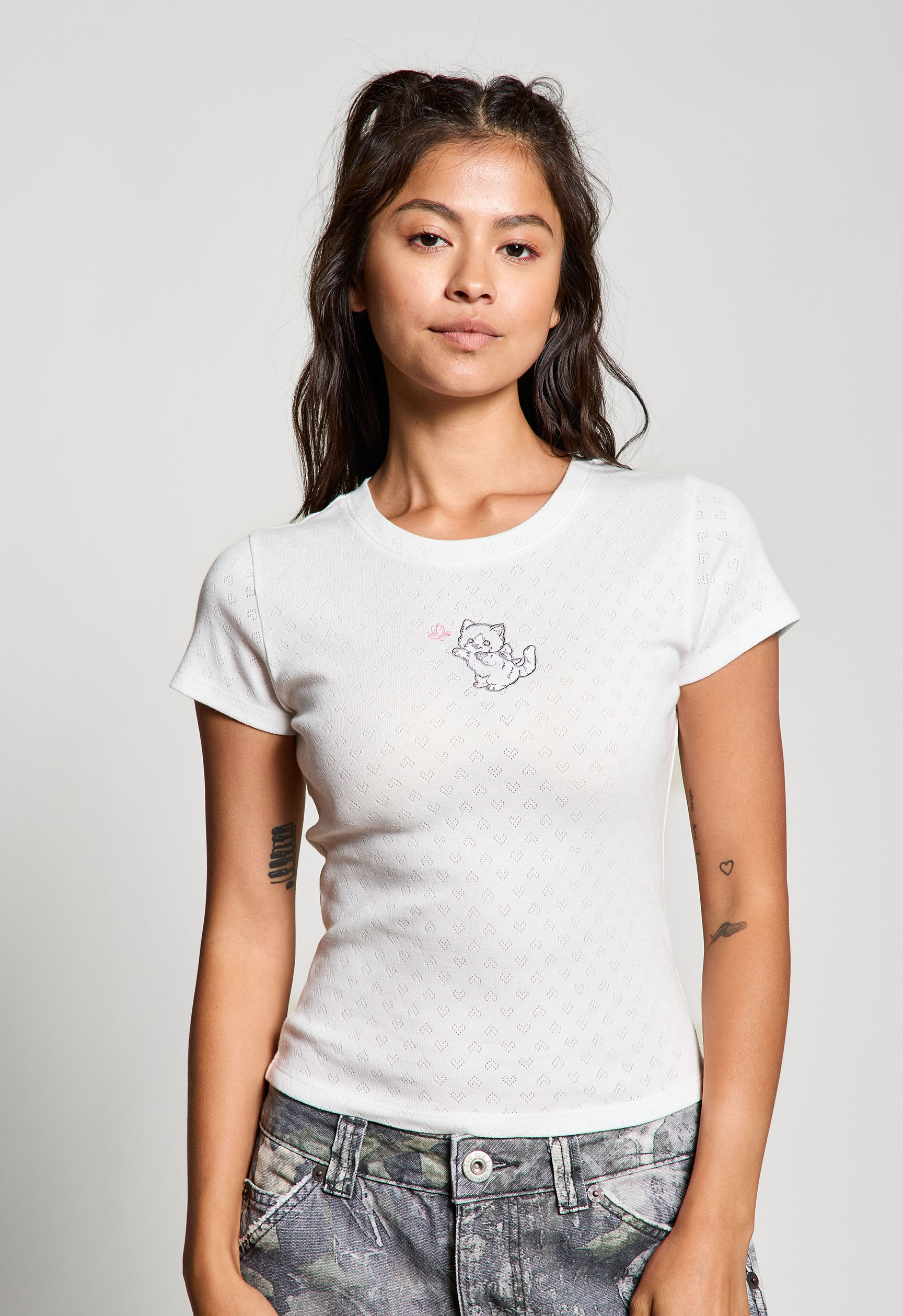 Jr Short Sleeve - Kitty Heart - hotRAGS.com