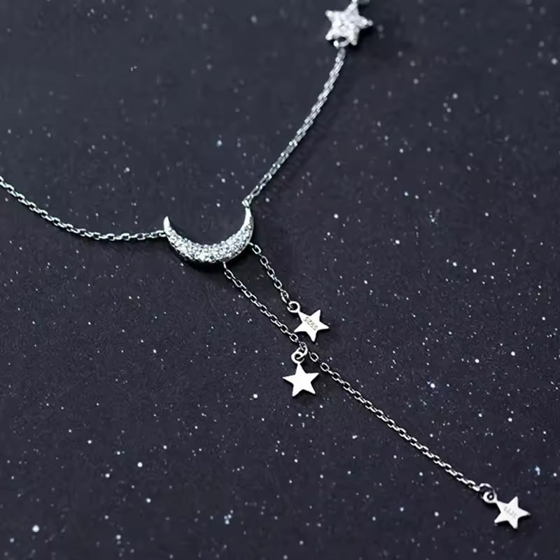 Necklace - Star Moon Tassel - hotRAGS.com