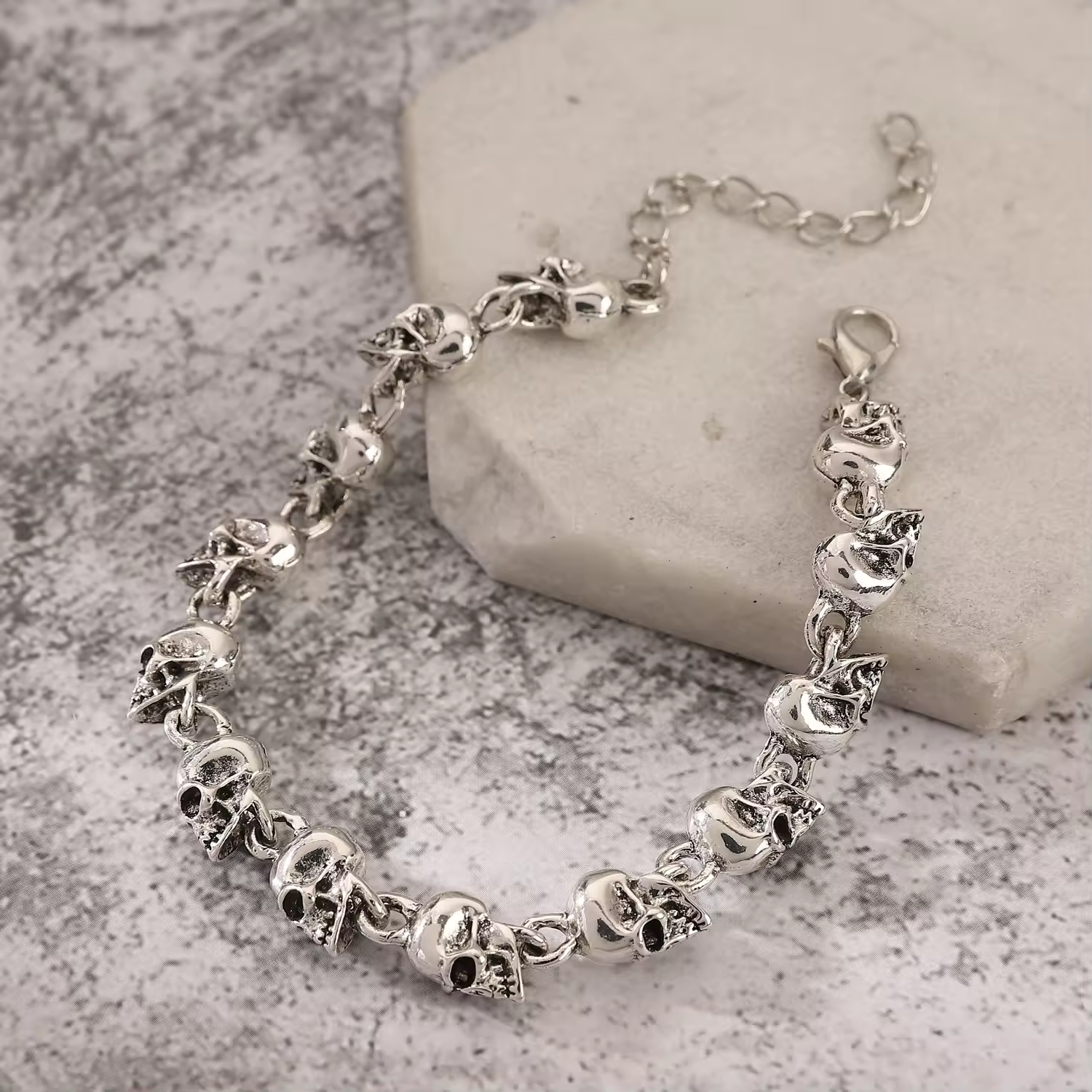 Bracelet Skulls Silver - hotRAGS.com