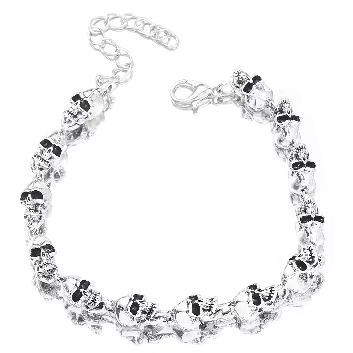 Bracelet Skulls Silver - hotRAGS.com