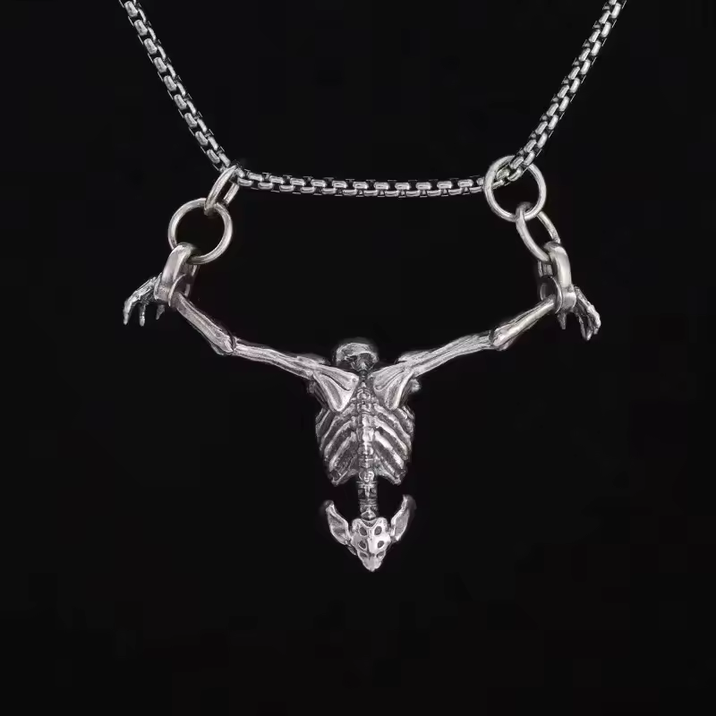 Necklace - Skeleton Hanging - hotRAGS.com