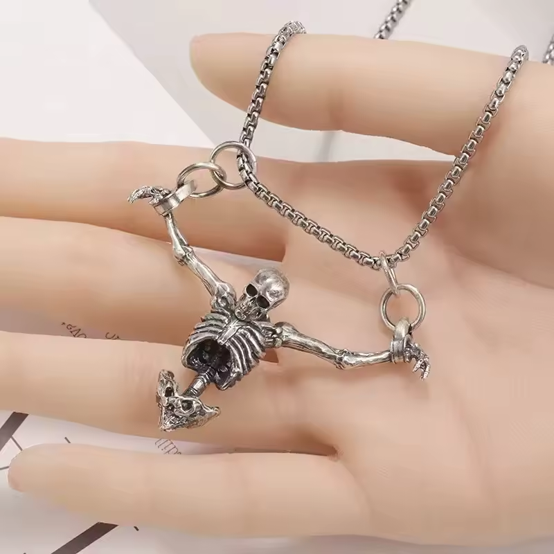 Necklace - Skeleton Hanging - hotRAGS.com