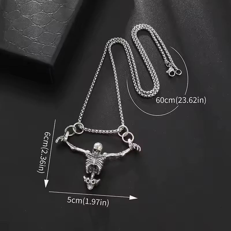 Necklace - Skeleton Hanging - hotRAGS.com
