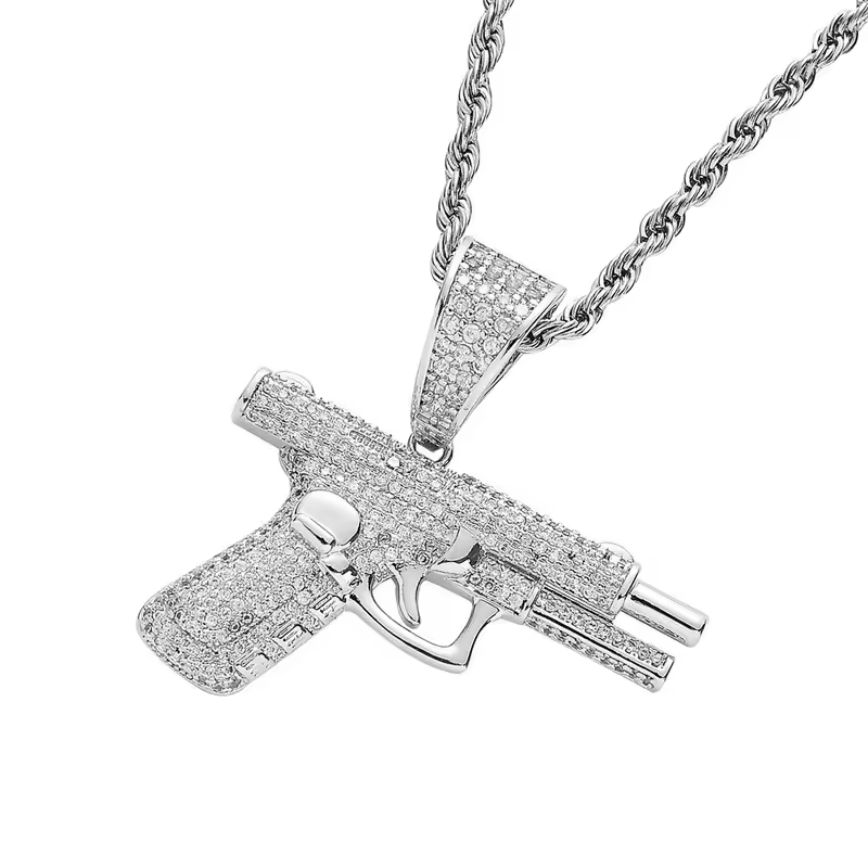 Necklace - Gun Pendant - hotRAGS.com