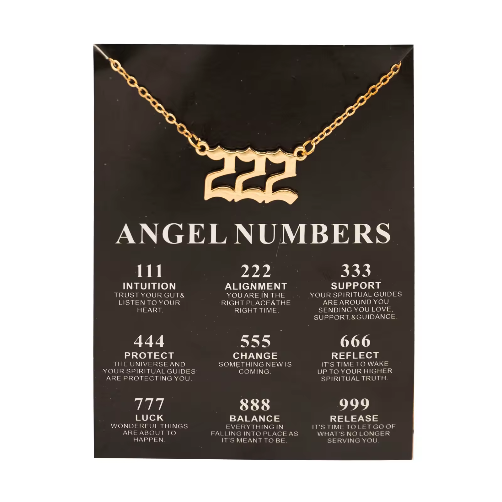 Necklace - Angel 222 - Gold - hotRAGS.com
