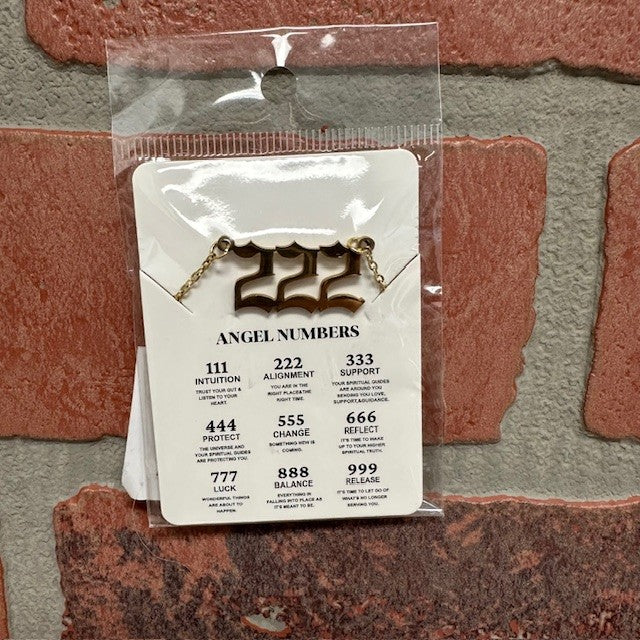 Necklace - Angel 222 - Gold