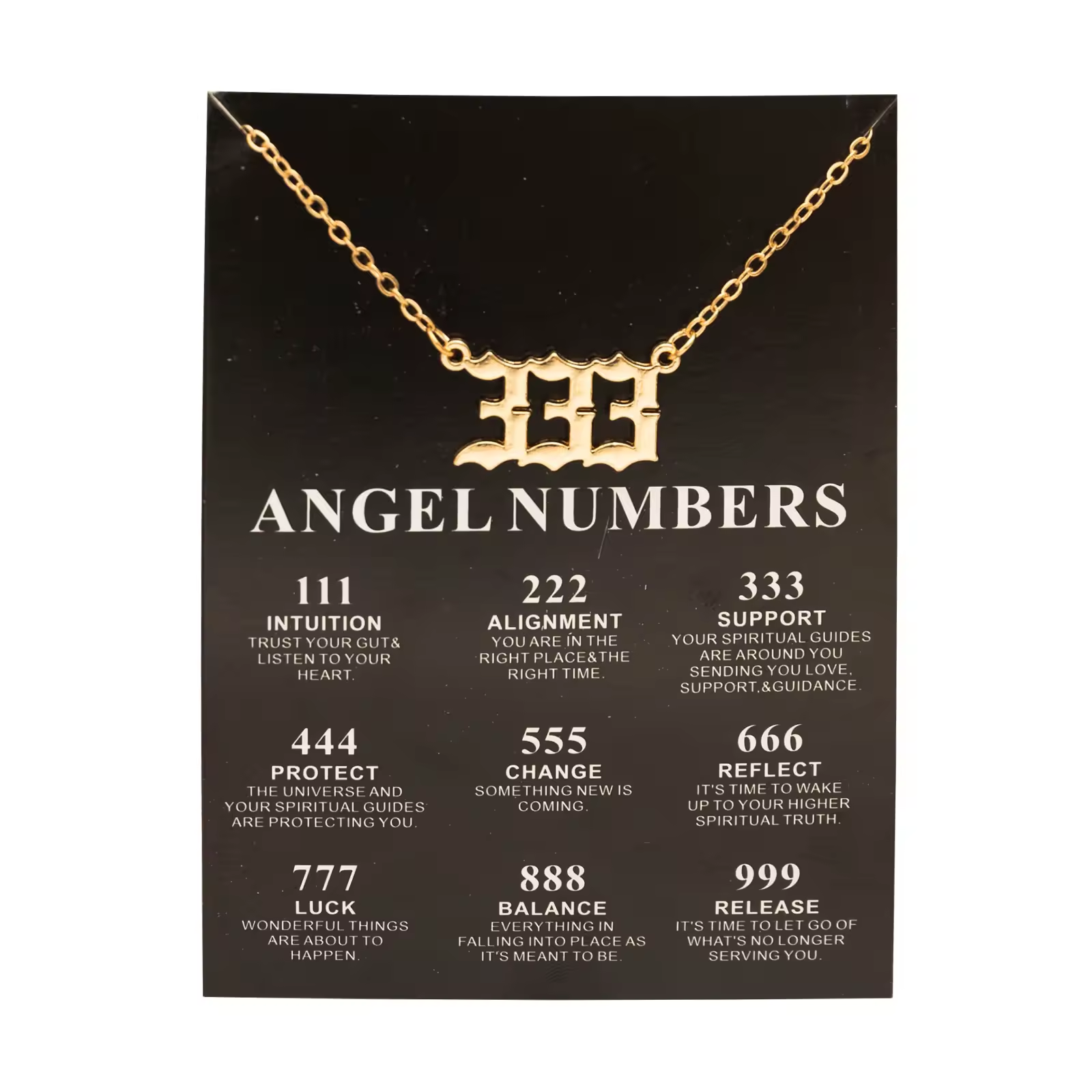 Necklace - Angel 333 - Gold - hotRAGS.com