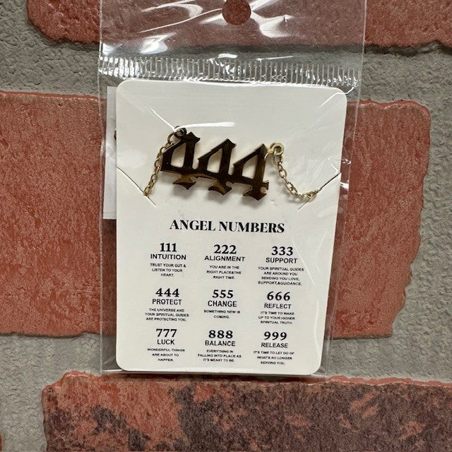 Necklace - Angel 444 - Gold