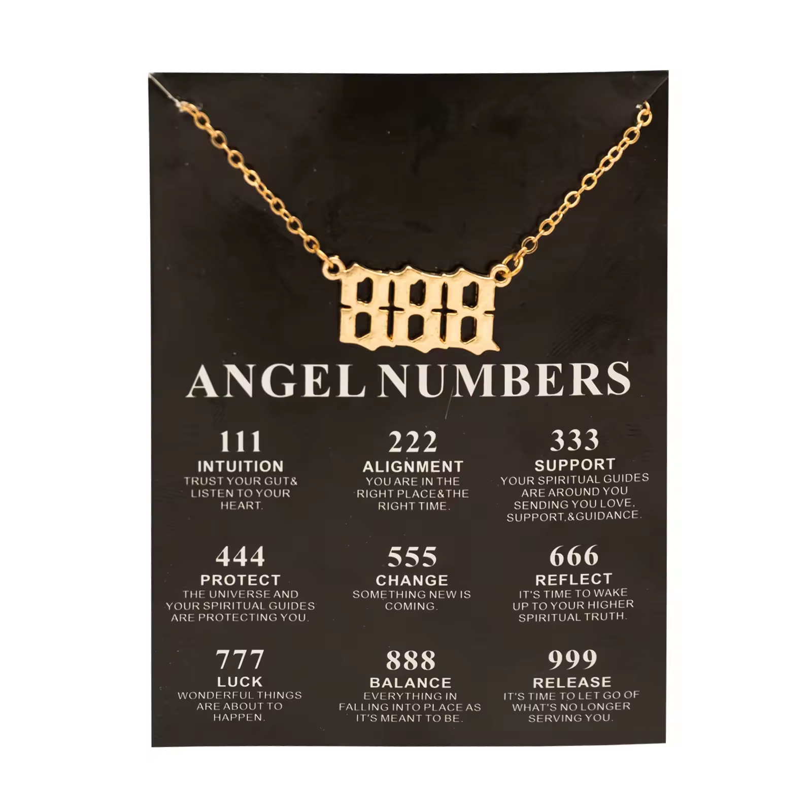 Necklace - Angel 888 - Gold - hotRAGS.com