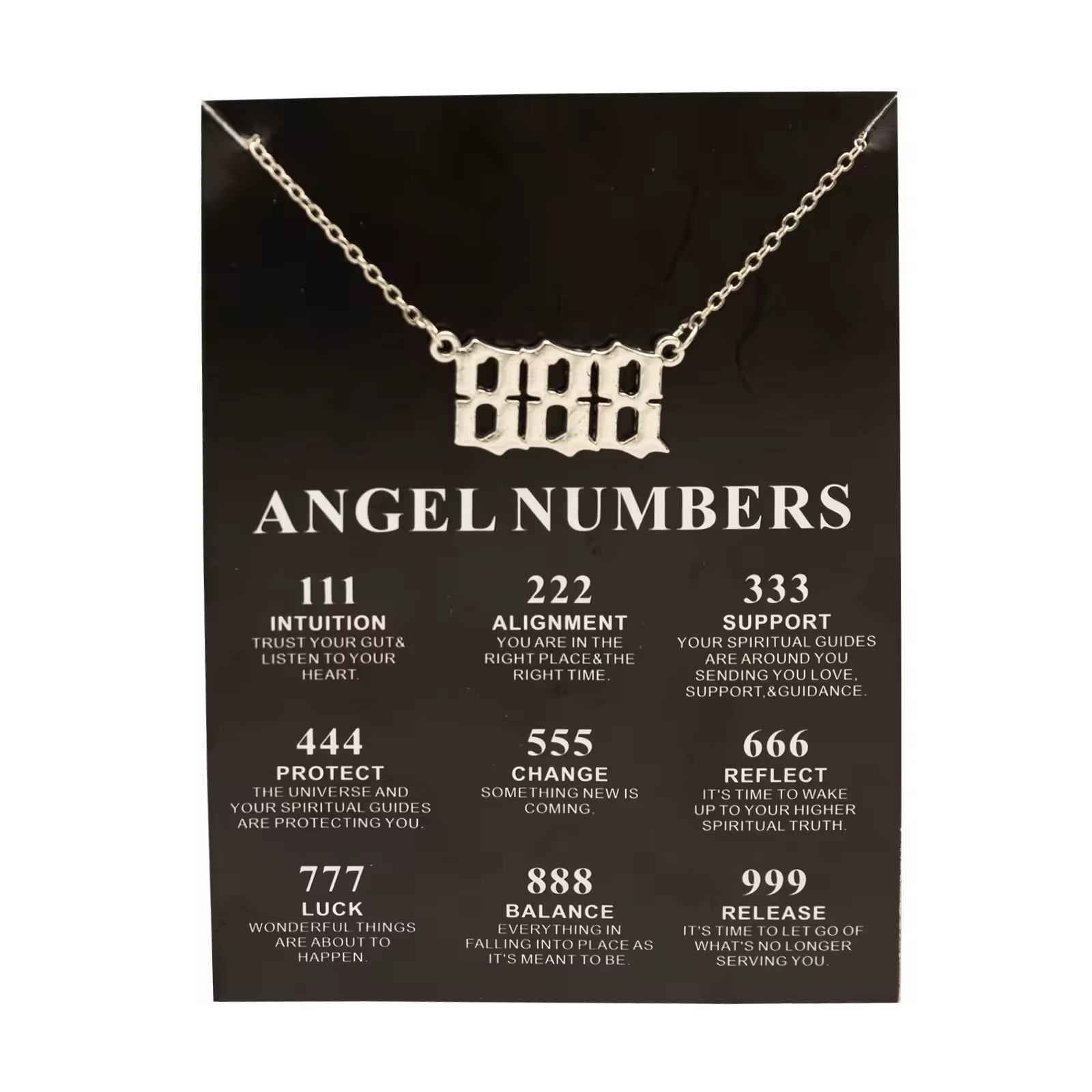 Necklace - Angel 888 - Silver - hotRAGS.com