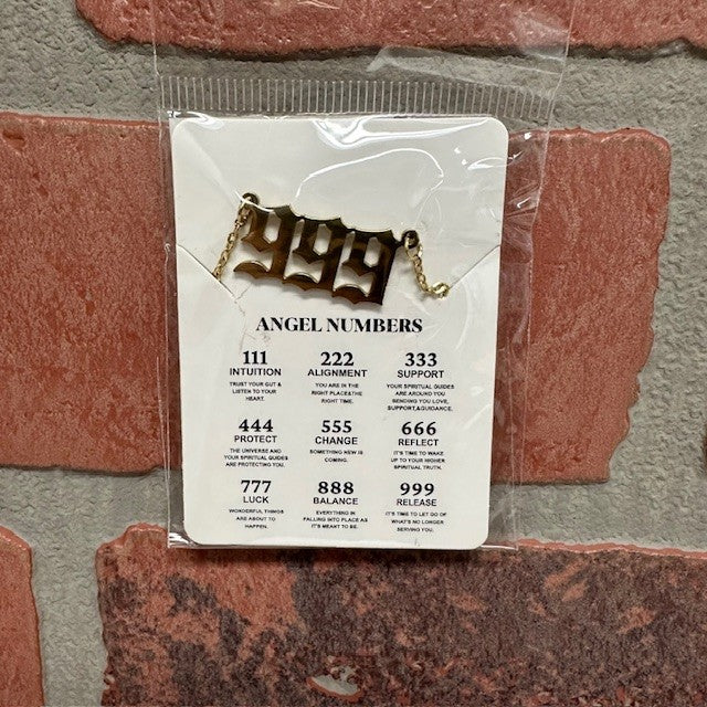 Necklace - Angel 999 - Gold