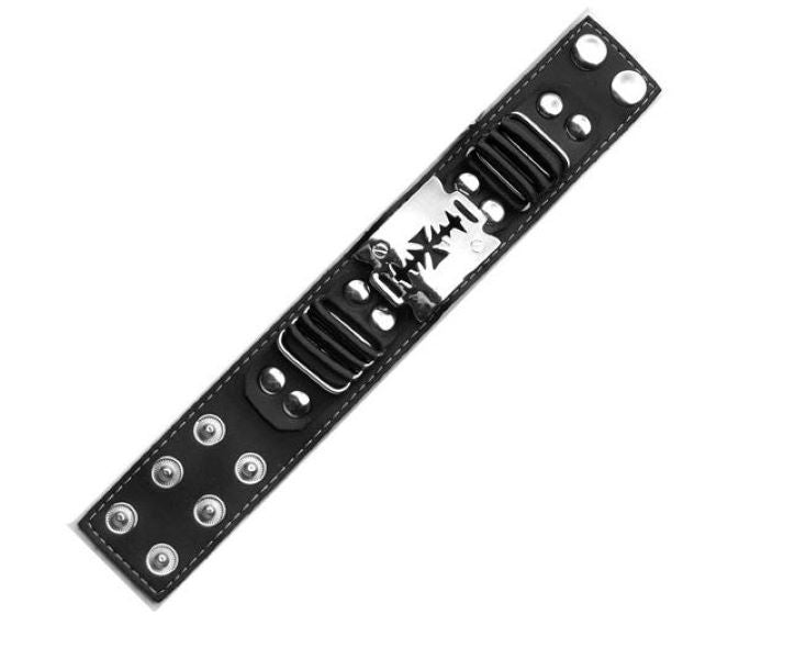 Bracelet - Leather Razor - hotRAGS.com