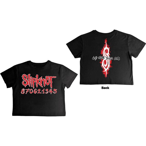 T Shirt - Crop Slipknot - Don't Ever Judge Me - hotRAGS.com