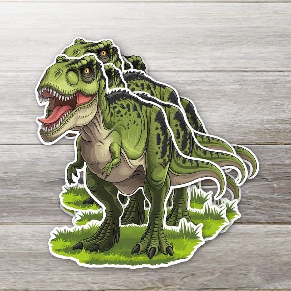 Sticker - T Rex On Grass - hotRAGS.com