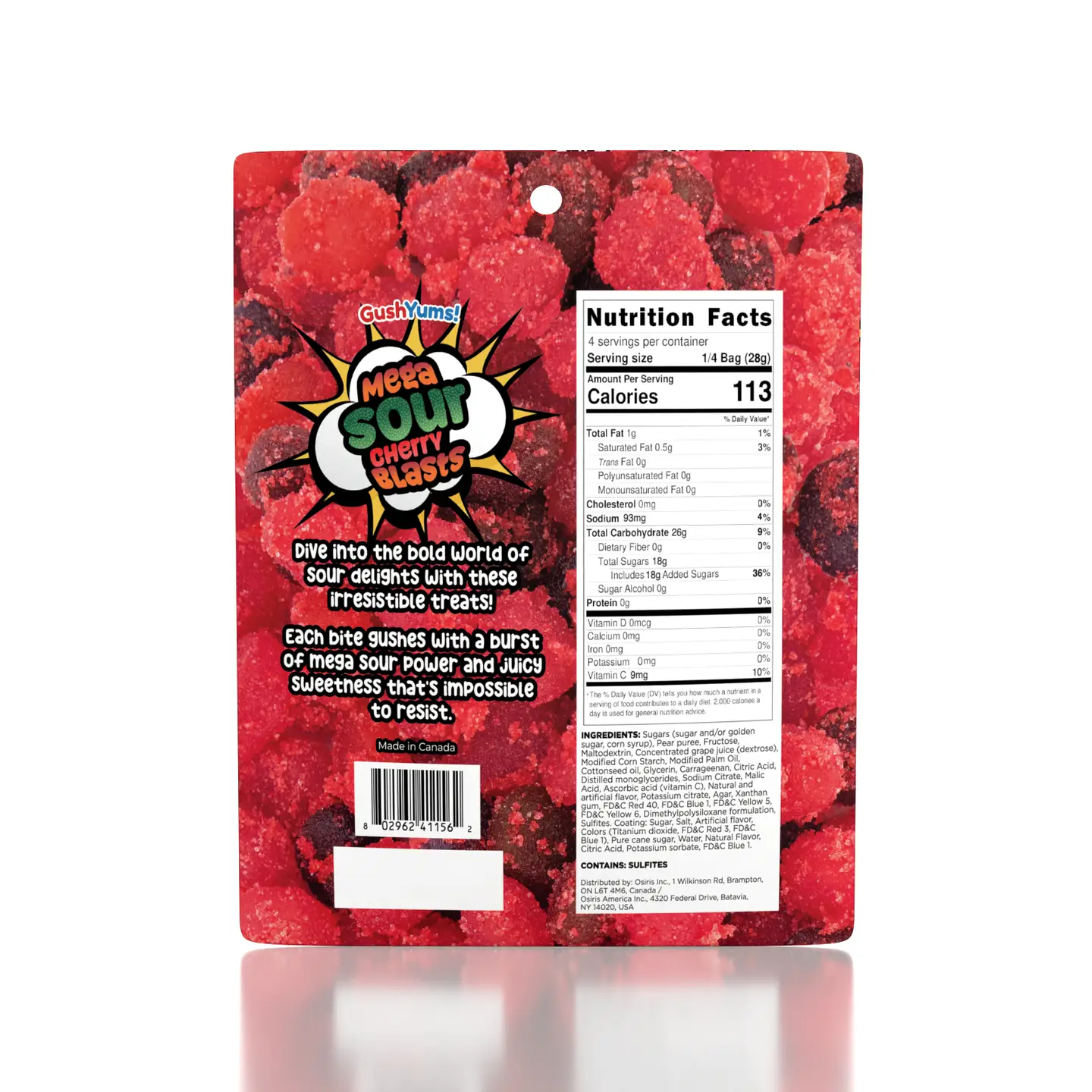 Candy - Gushyums Mega Sour Cherry Blasts - hotRAGS.com
