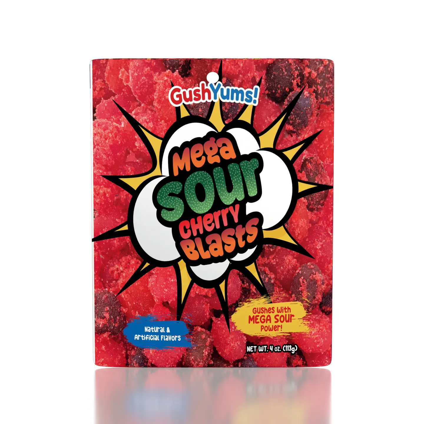 Candy - Gushyums Mega Sour Cherry Blasts - hotRAGS.com