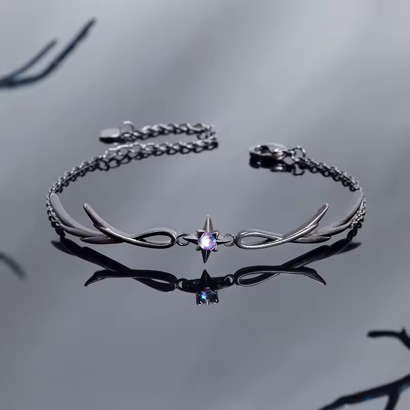 Bracelet - Silver Black Feather - hotRAGS.com