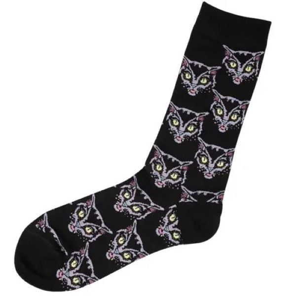 Socks - Purple Kitty - hotRAGS.com