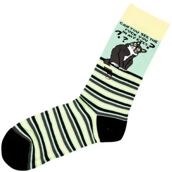 Socks - Cat Can You See The Fuck You In My Eyes - hotRAGS.com