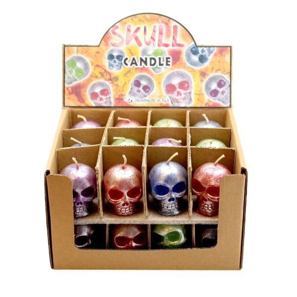 Candle - Skull Assorted Colors - hotRAGS.com