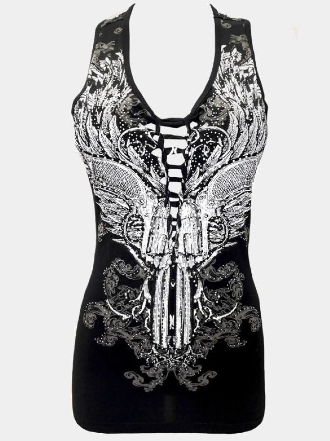 Jr Tank Top - Wings And Guns - hotRAGS.com