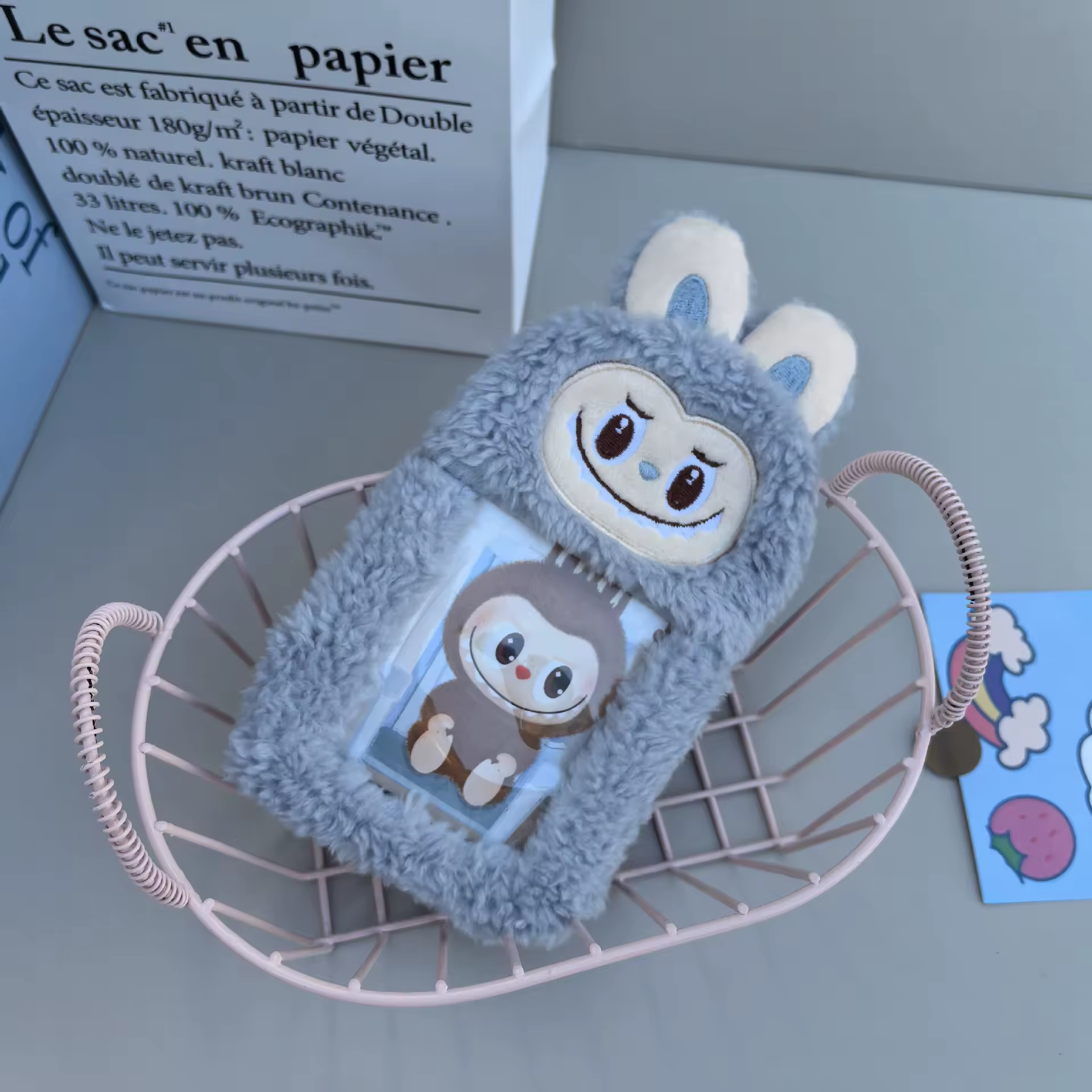 Keychain - Card Holder Monster - Grey - hotRAGS.com