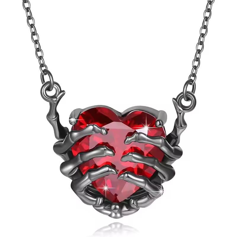 Necklace - Red Heart Claw - hotRAGS.com
