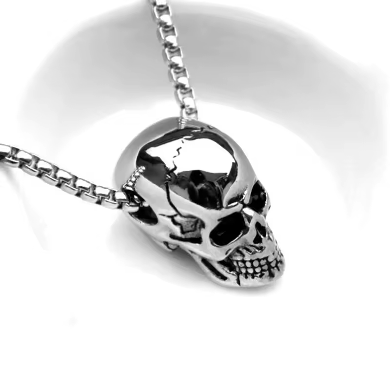Necklace - Skull Stainless - hotRAGS.com