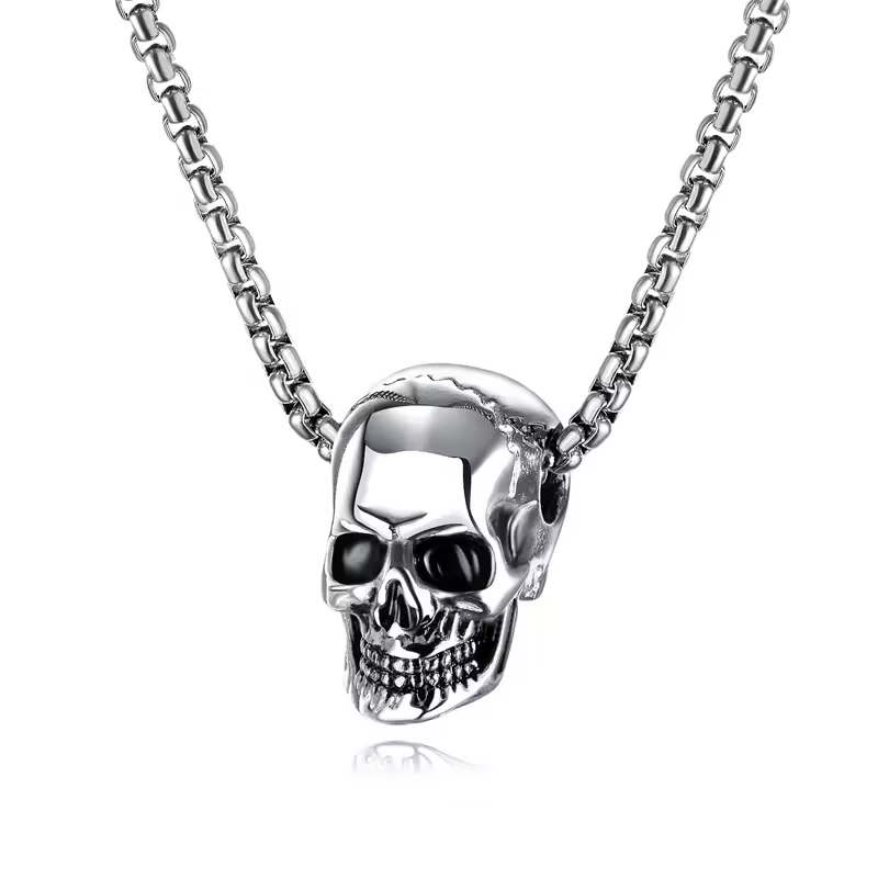 Necklace - Skull Stainless - hotRAGS.com