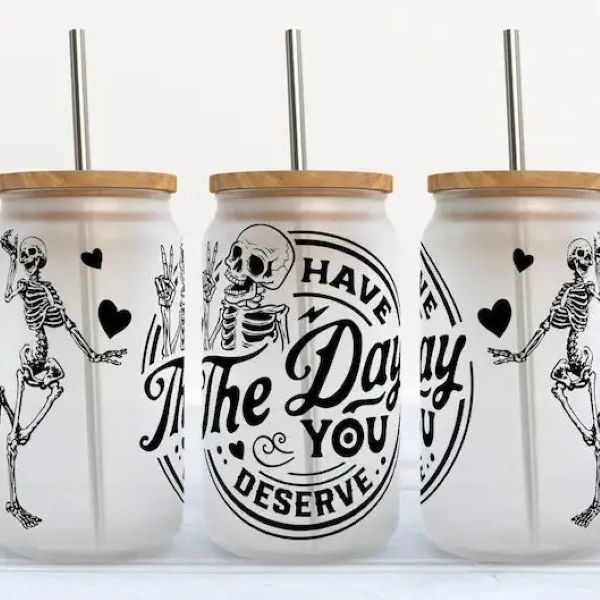 Glass Tumbler - Have The Day 16oz - hotRAGS.com