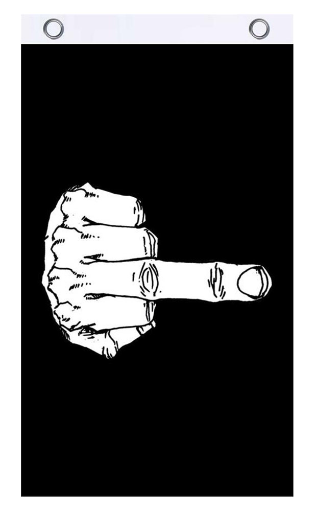 Flag - Middle Finger - hotRAGS.com