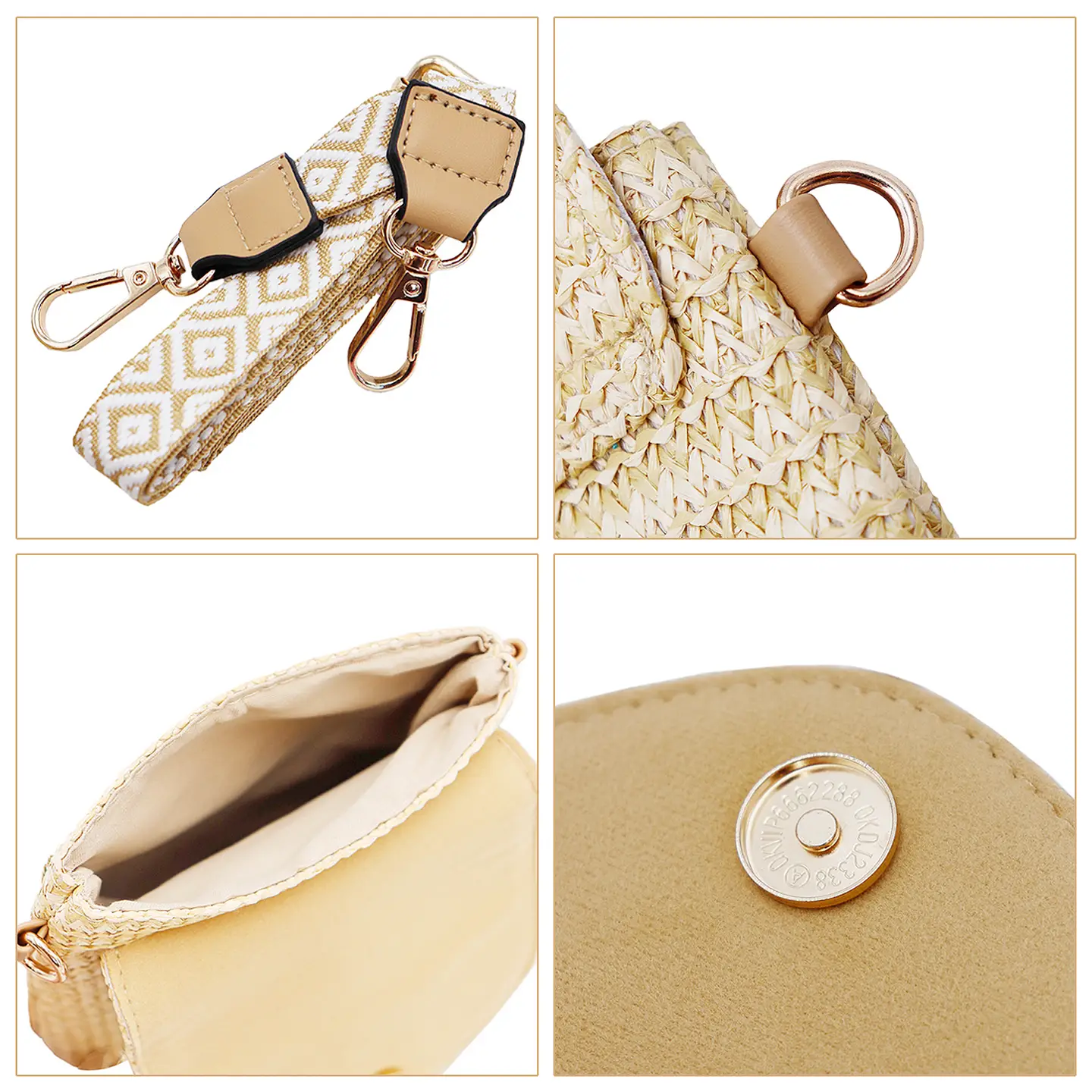 Bag - Wavy Daisy Flower Artisan Beaded Crossbody Bag - hotRAGS.com