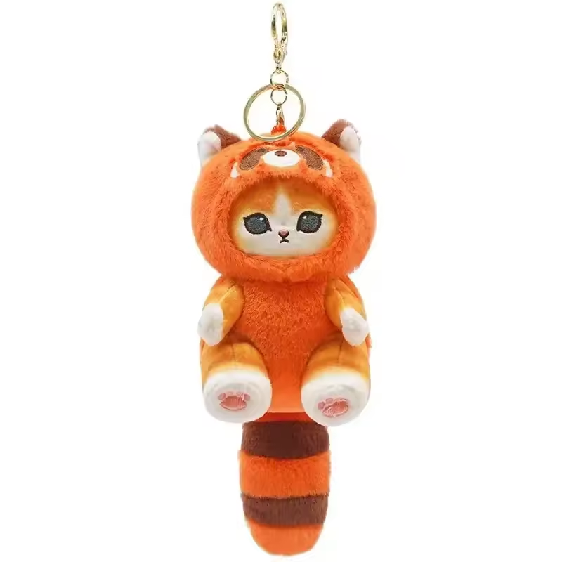 Keychain - Mofusand Long Tail - Red Panda - hotRAGS.com