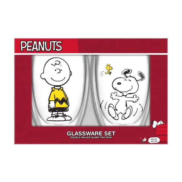Glass Set - Charlie Snoopy - hotRAGS.com