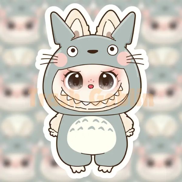 Sticker - Labubu Totoro - hotRAGS.com