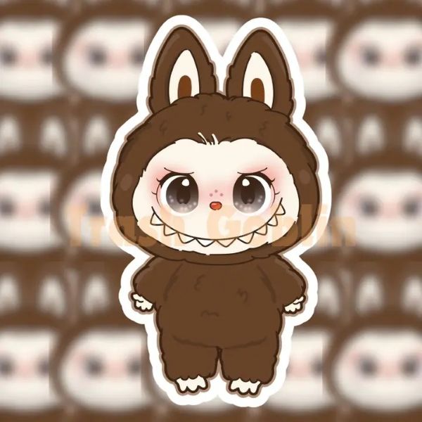 Sticker - Labubu Secret - Brown - hotRAGS.com