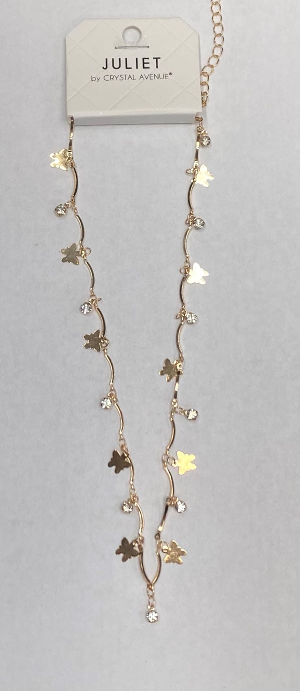 Necklace - Butterfly - Gold - hotRAGS.com