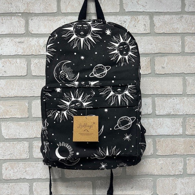 celestial mini backpack Backpack Celestial Print Black