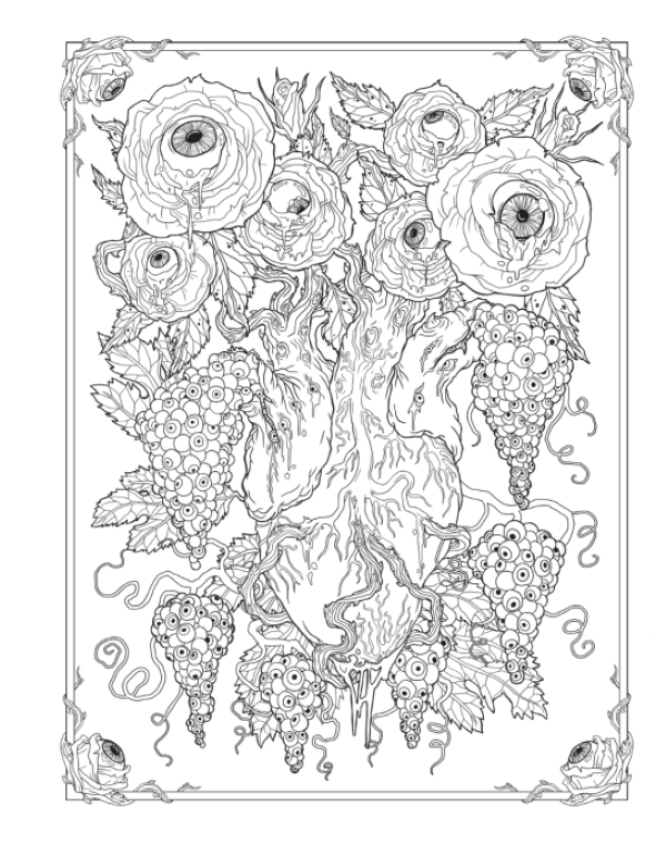 Coloring Book - Dark Art - hotRAGS.com