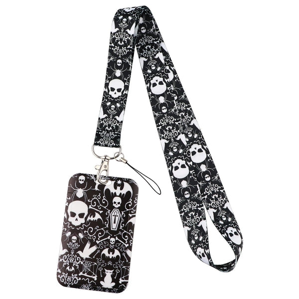 Lanyard - ID Card Skull Bat Coffin - hotRAGS.com