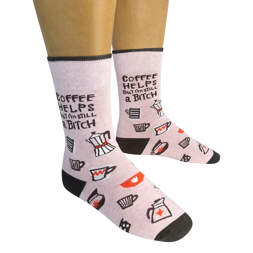Socks - Coffee Helps Still But I'm Still A Bitch - hotRAGS.com