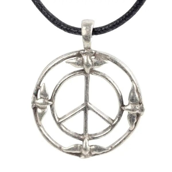 Necklace - Peace Doves Pendant - hotRAGS.com