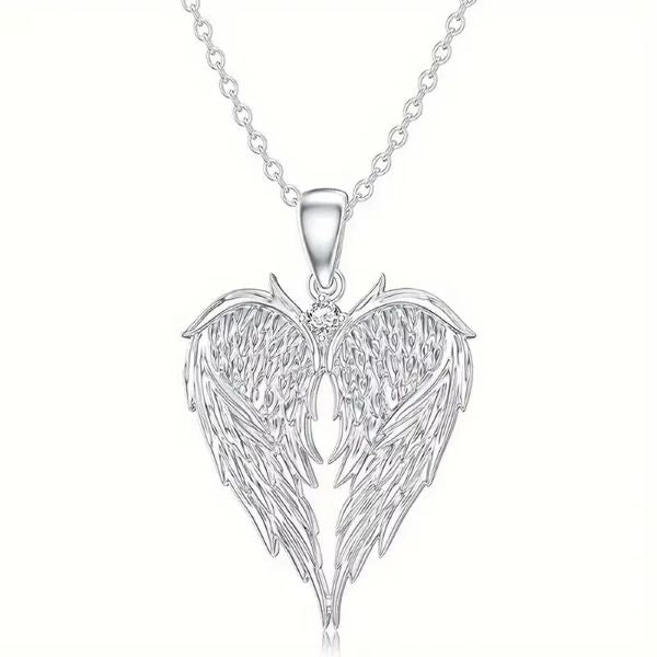 Necklace - Angel Wings Crystal - hotRAGS.com