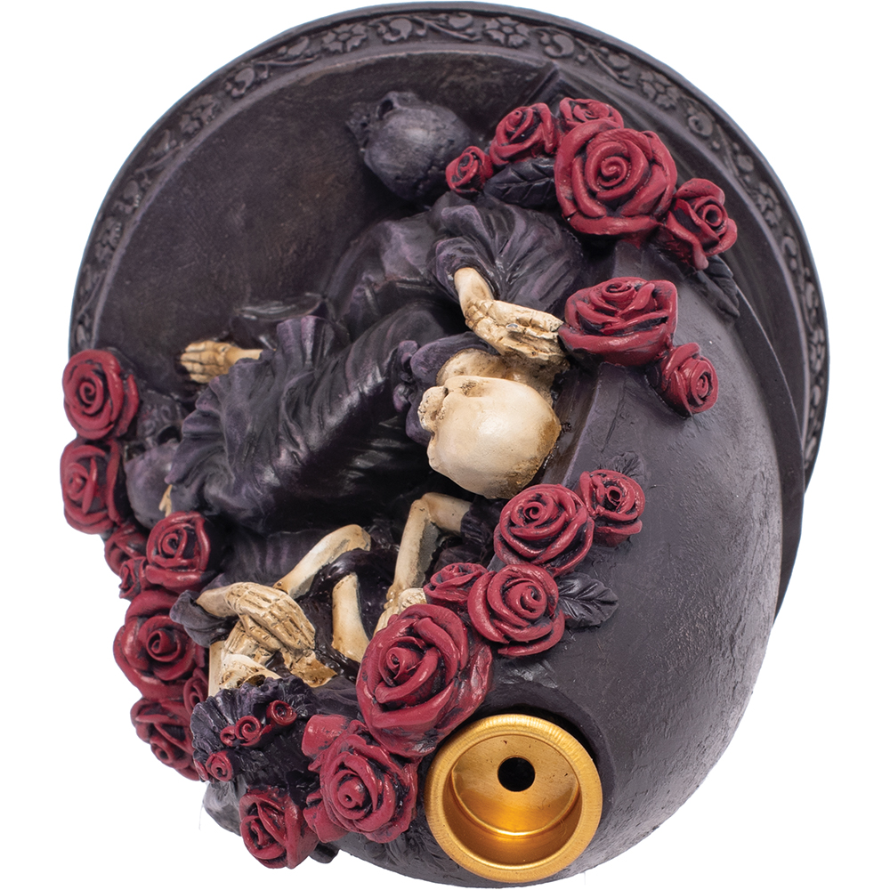 Cone Burner Backflow - Roses & Skeleton - hotRAGS.com