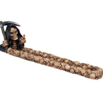Incense Burner - Reaper Middle Finger - hotRAGS.com