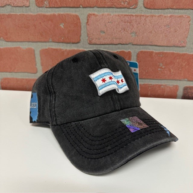 Hat - Chicago Flag - Washed - hotRAGS.com