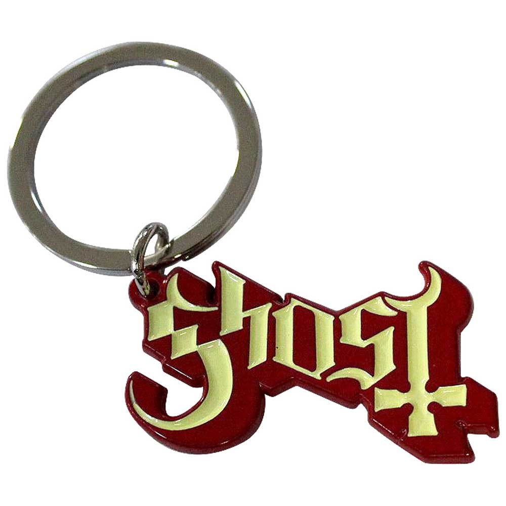 Keychain - Ghost Logo Red - hotRAGS.com