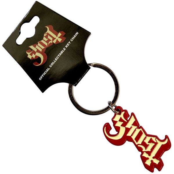 Keychain - Ghost Logo Red - hotRAGS.com